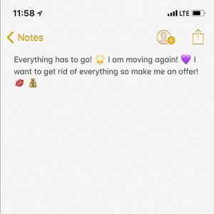 Everything has to go!